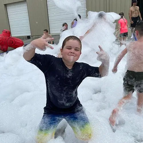 Foam party for kids